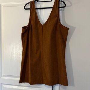 Rachel Tan Sleeveless Tank Top mini dress pinafore
